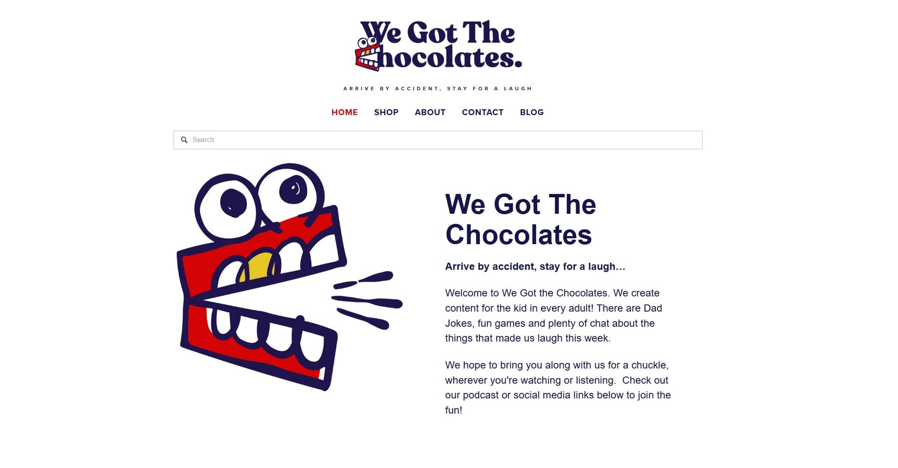 We Got The Chocolates — before redesign